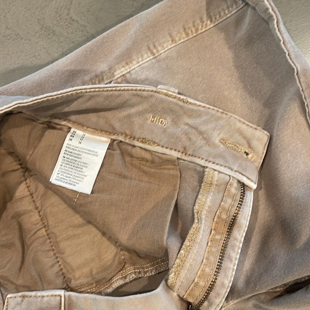 American Eagle Tan Super Stretch Midi Shorts - Picture 6 of 7